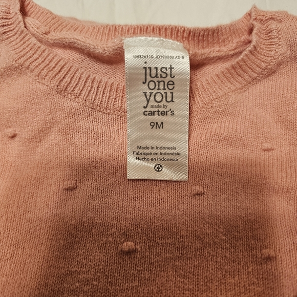 Carter's Just One You sweater long sleeve and pant sweater romper 9- months - Picture 2 of 3